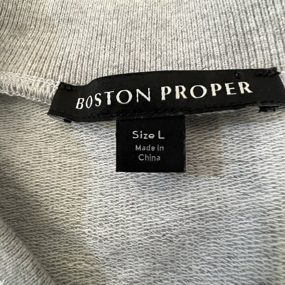 Boston Proper Sequin Camo Zip Varsity Jacket Size Large Embellished Floral - Picture 8 of 10